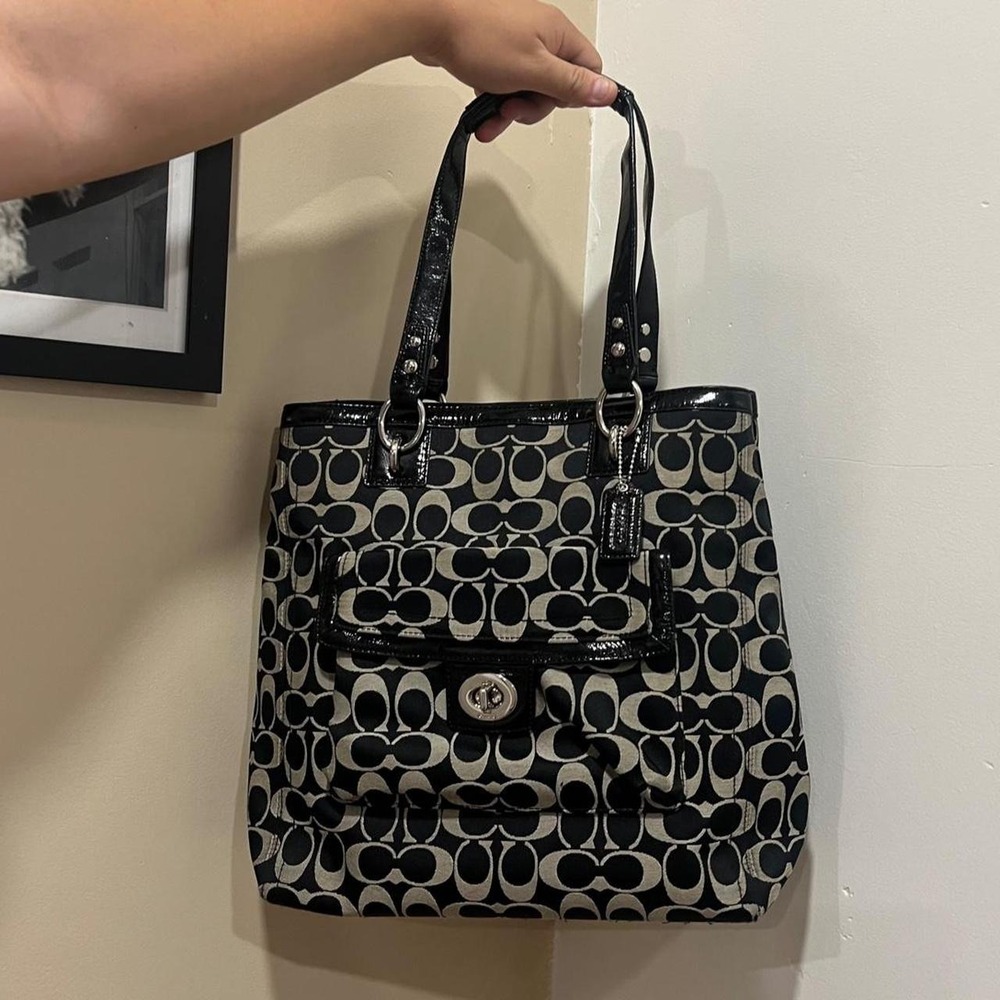 Y2K 2000s Signature C Monogram Coach Penelope Tote Shoulder Bag / Handbag